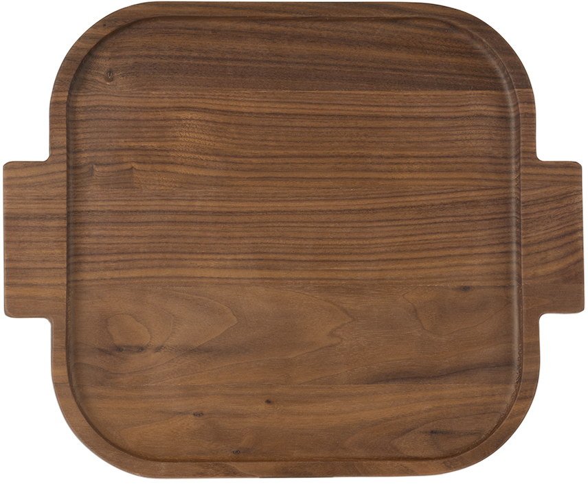 The Conran Shop Large Square Oak Wood Chopping Board in Brown