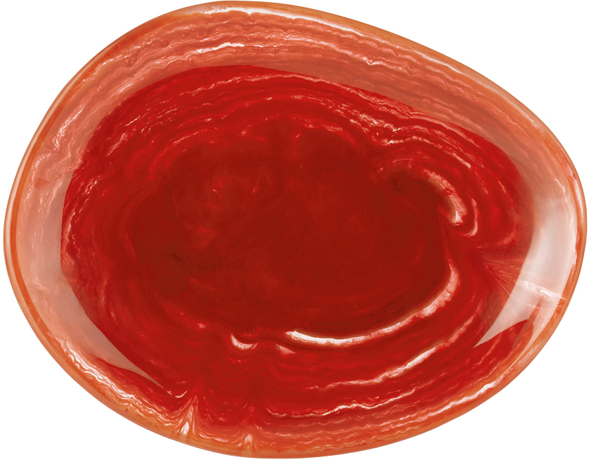 The Conran Shop Red Small Pamana Platter In Bruschetta Gloss