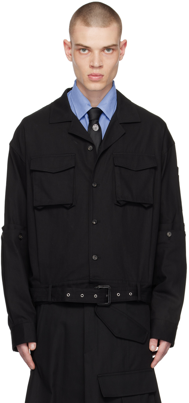 Black Auto Mechanics Work Jacket