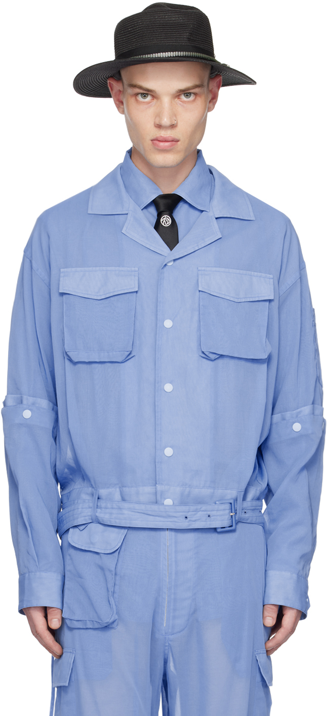 Blue Auto Mechanics Work Jacket