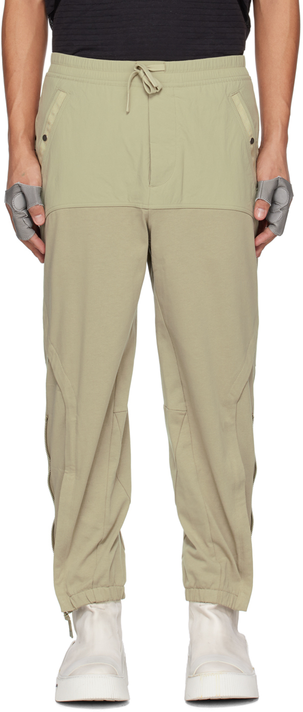Lng Ssense Exclusive Gray Trousers In Celadon