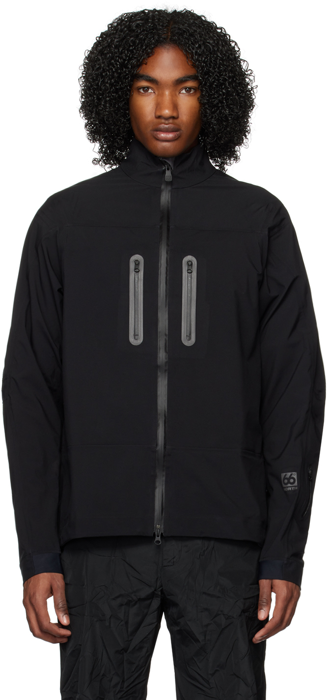 66°North: Black Staðarfell Jacket | SSENSE Canada