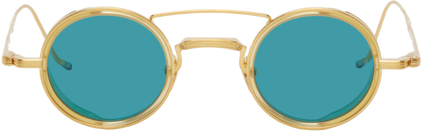 JACQUES MARIE MAGE Gold Limited Edition Ringo 2 Sunglasses