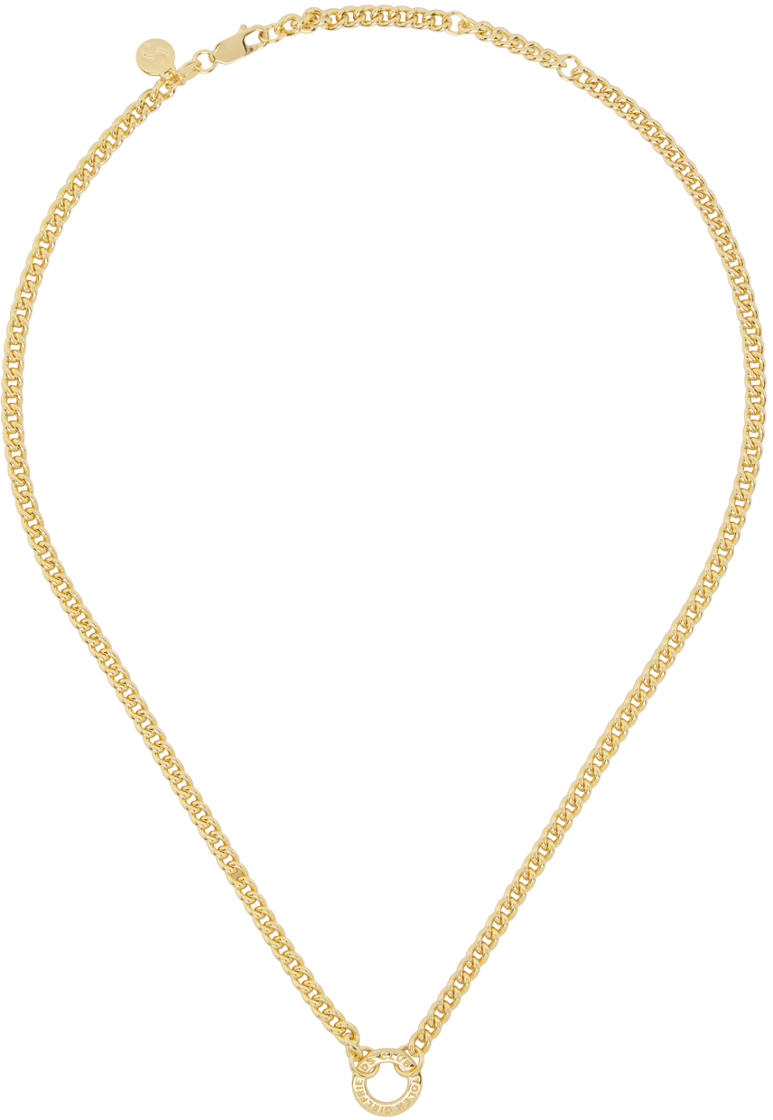 Stolen Girlfriends Club Gold Halo Necklace In 18ct Gold Plated