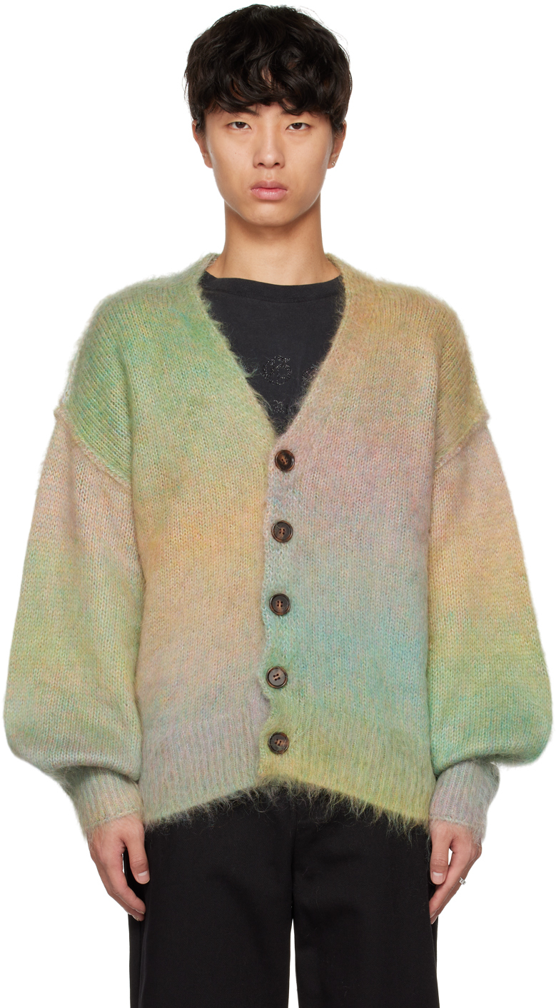 Stolen Girlfriends Club: Green Altered State Cardigan | SSENSE