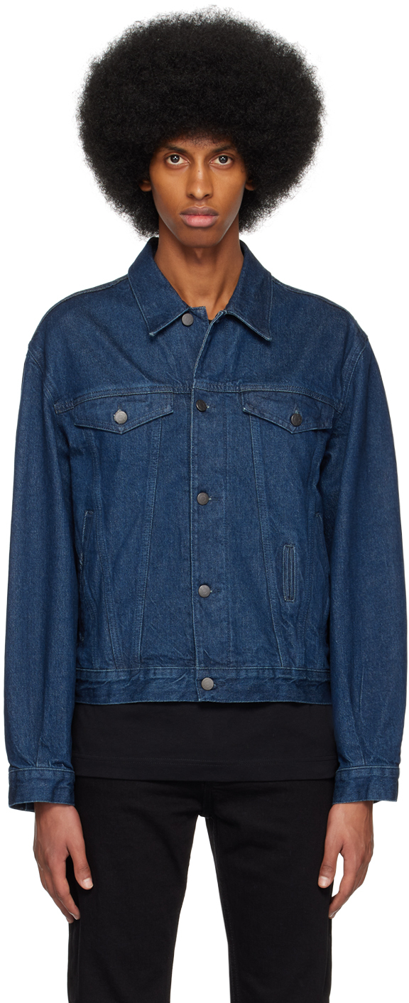 Filippa K Indigo Classic Denim Jacket In Ocean Blue