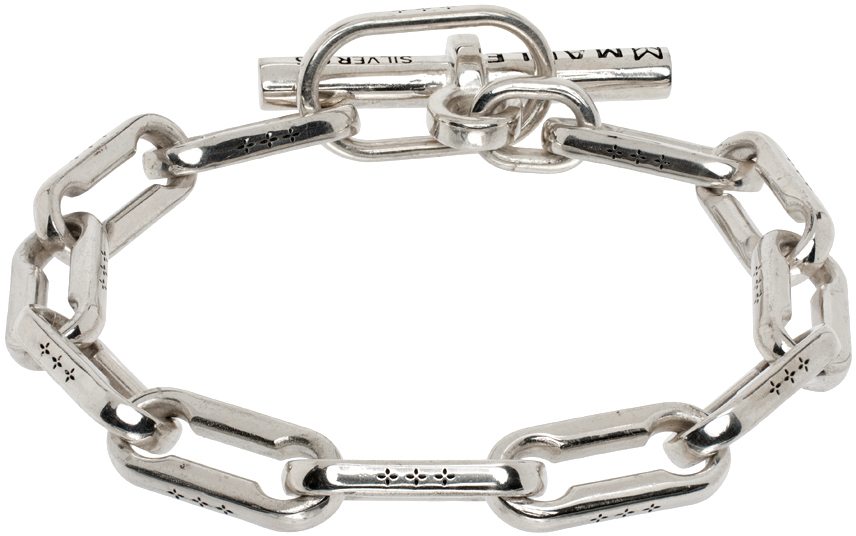 MAPLE Silver Long Link Bracelet