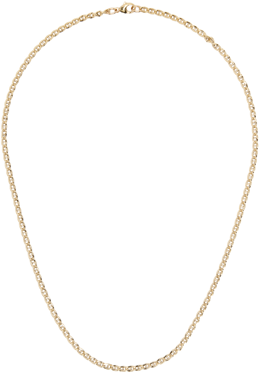 MAPLE Gold Bar Curb Chain Necklace
