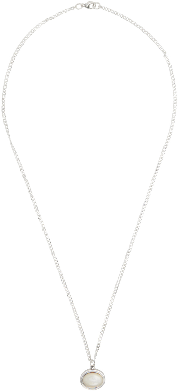 MAPLE: Silver Tubby Pendant Necklace | SSENSE
