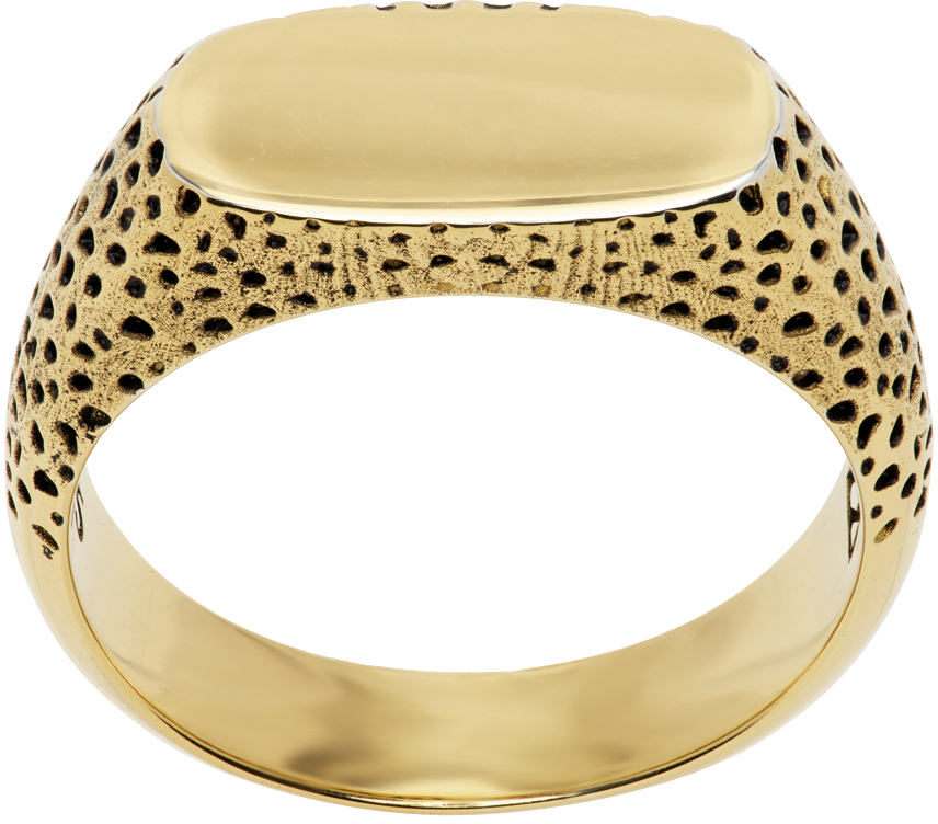 Gold Nugget Slim Ring