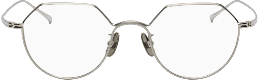 YUICHI TOYAMA.: Silver Ludwig Glasses | SSENSE