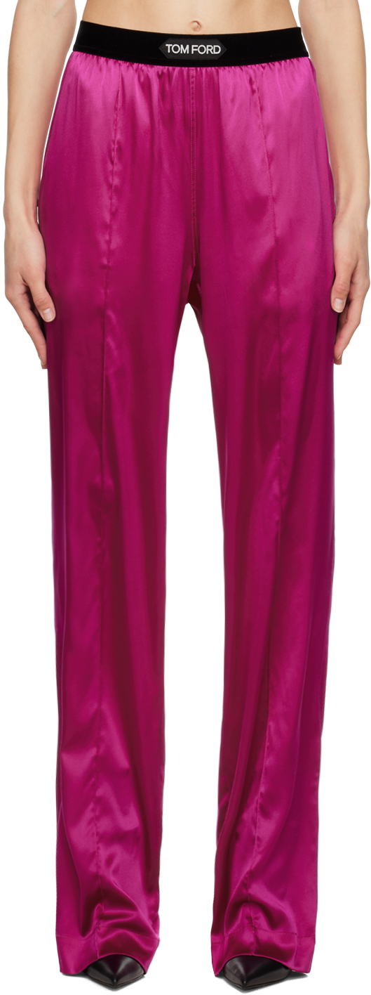 Tom Ford Pink Pyjama Lounge Pants In Dp750 Hot Pink