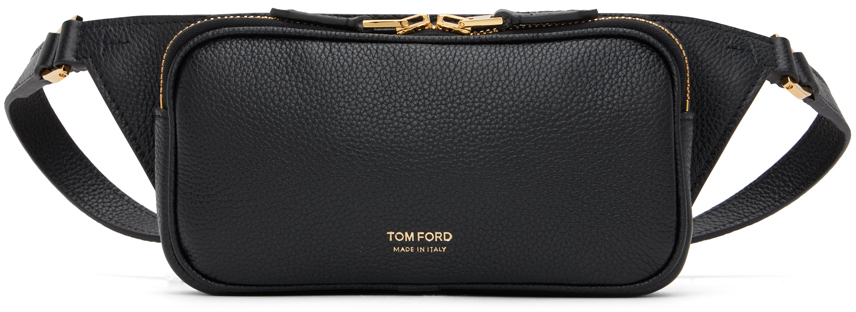 Tom Ford Leather Belt Bag In Black