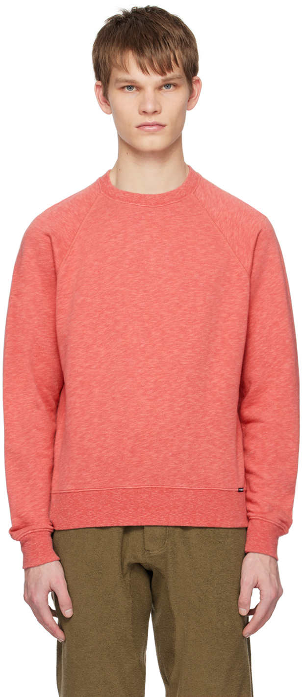 Tom Ford Pink Crewneck Sweatshirt In Er510 Coral