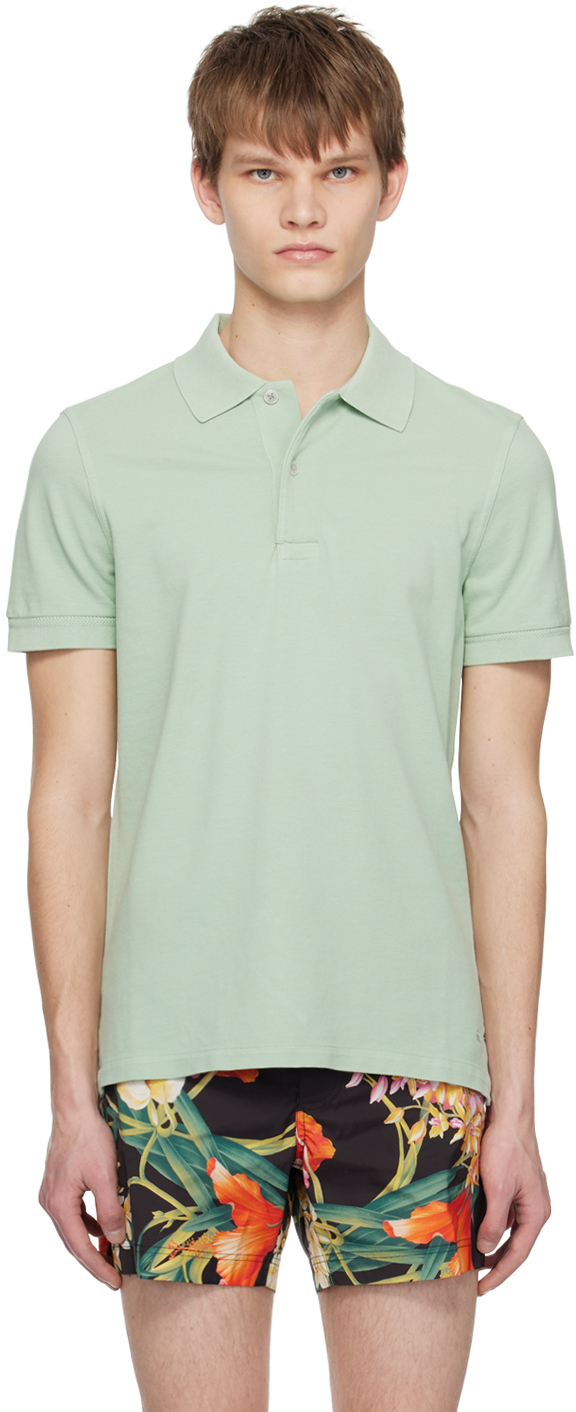 TOM FORD: Green Tennis Polo | SSENSE