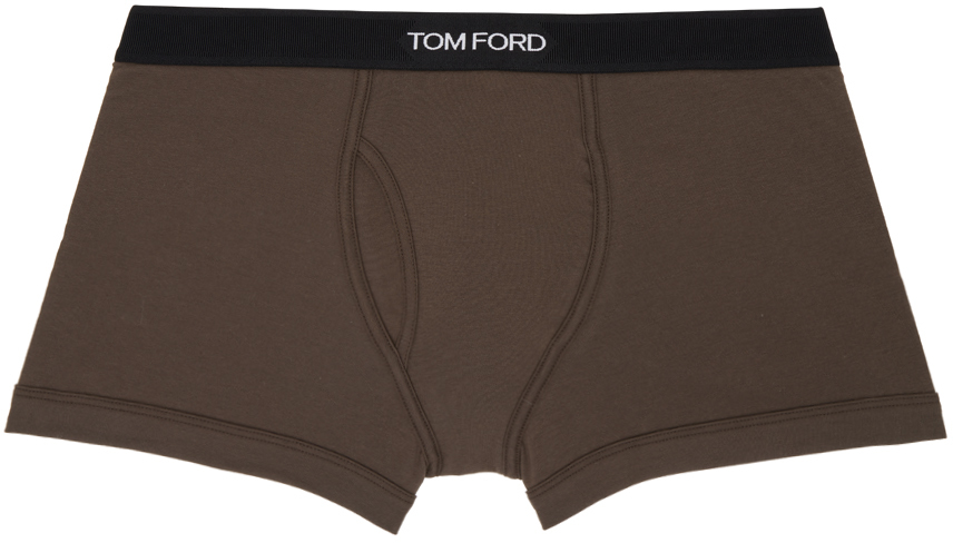 Tom Ford Brown Jacquard Boxers Ssense