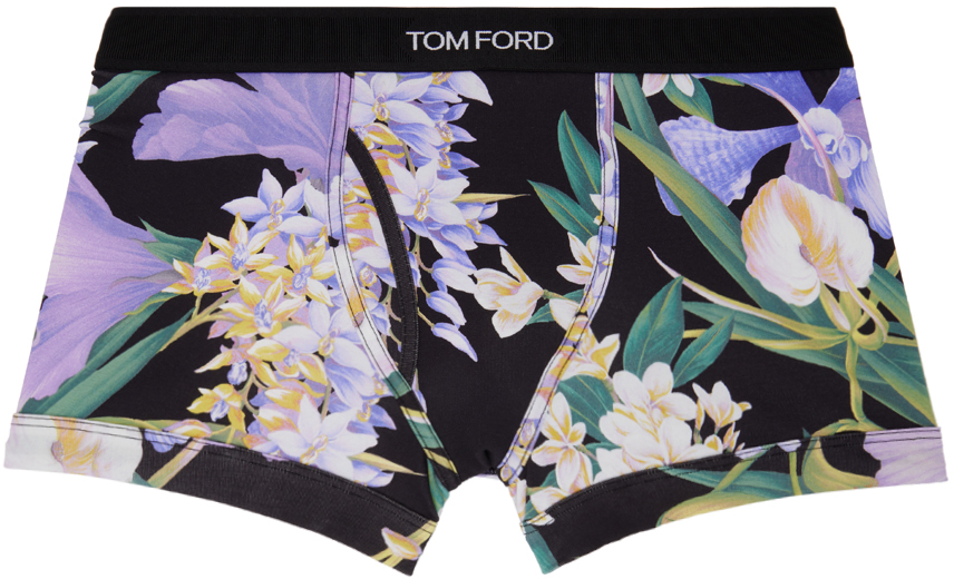 Tom Ford Black Floral Boxers Ssense Canada