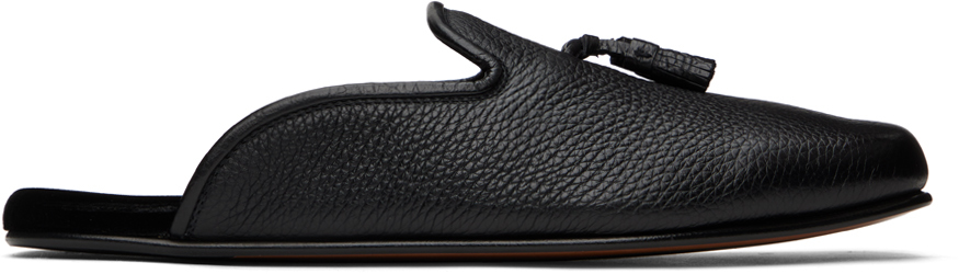Tom Ford Black Leather Loafers In 1n001 Black
