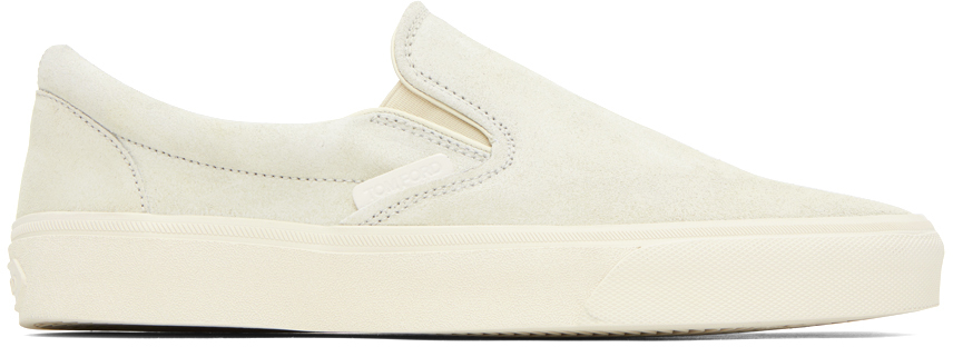 Tom Ford Off-white Jude Sneakers In Marble + Ivory