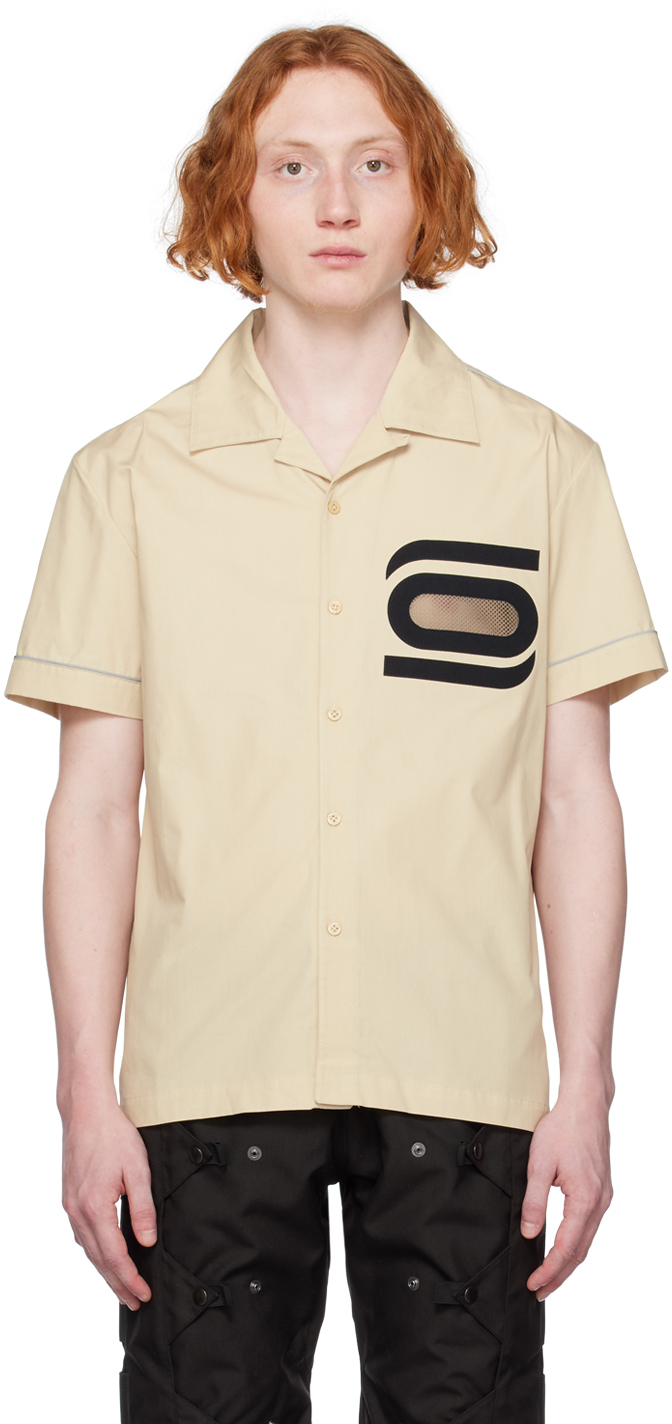 Olly Shinder Beige Button Shirt In Natural
