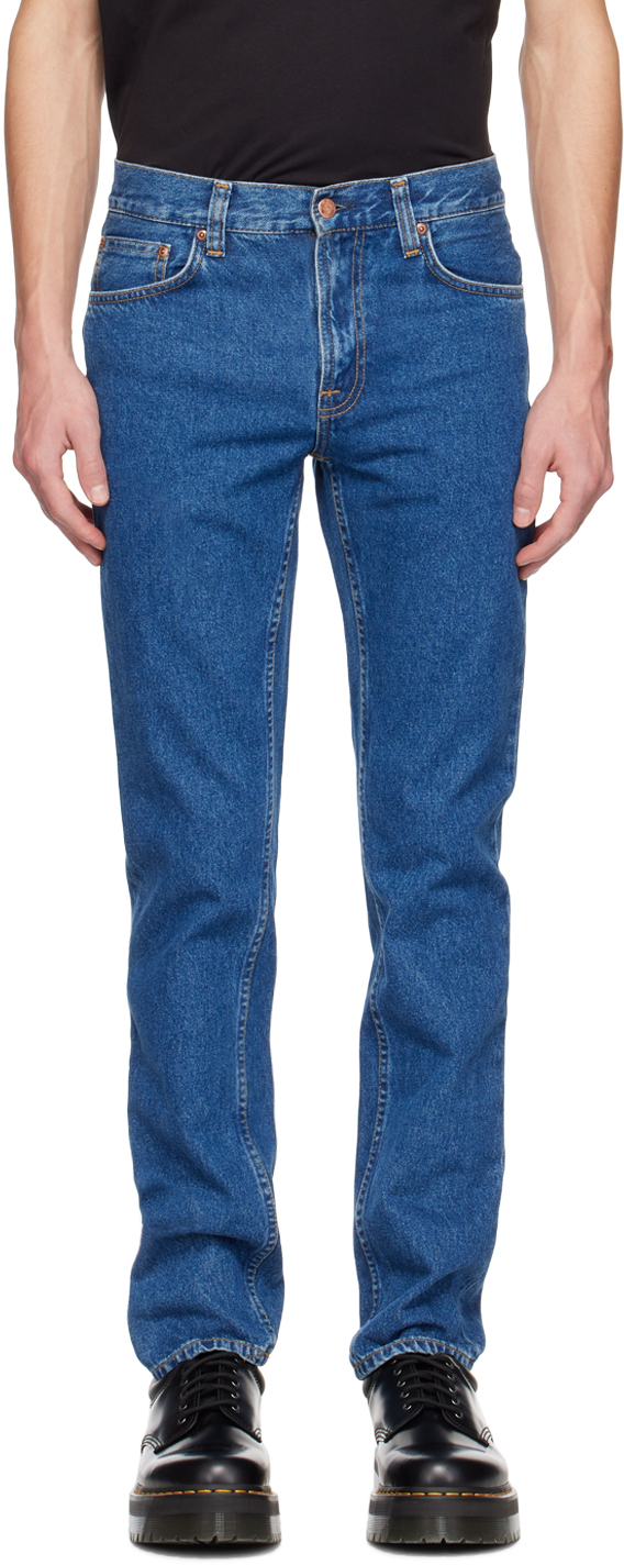 Nudie Jeans: Blue Gritty Jackson Jeans | SSENSE