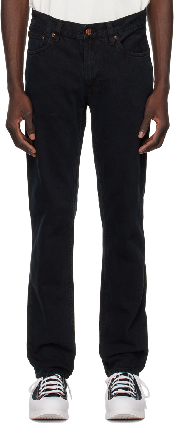 Nudie Jeans: Black Gritty Jackson Jeans | SSENSE