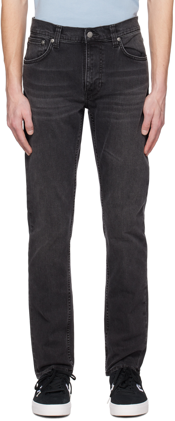 Nudie Jeans: Black Lean Dean Jeans | SSENSE
