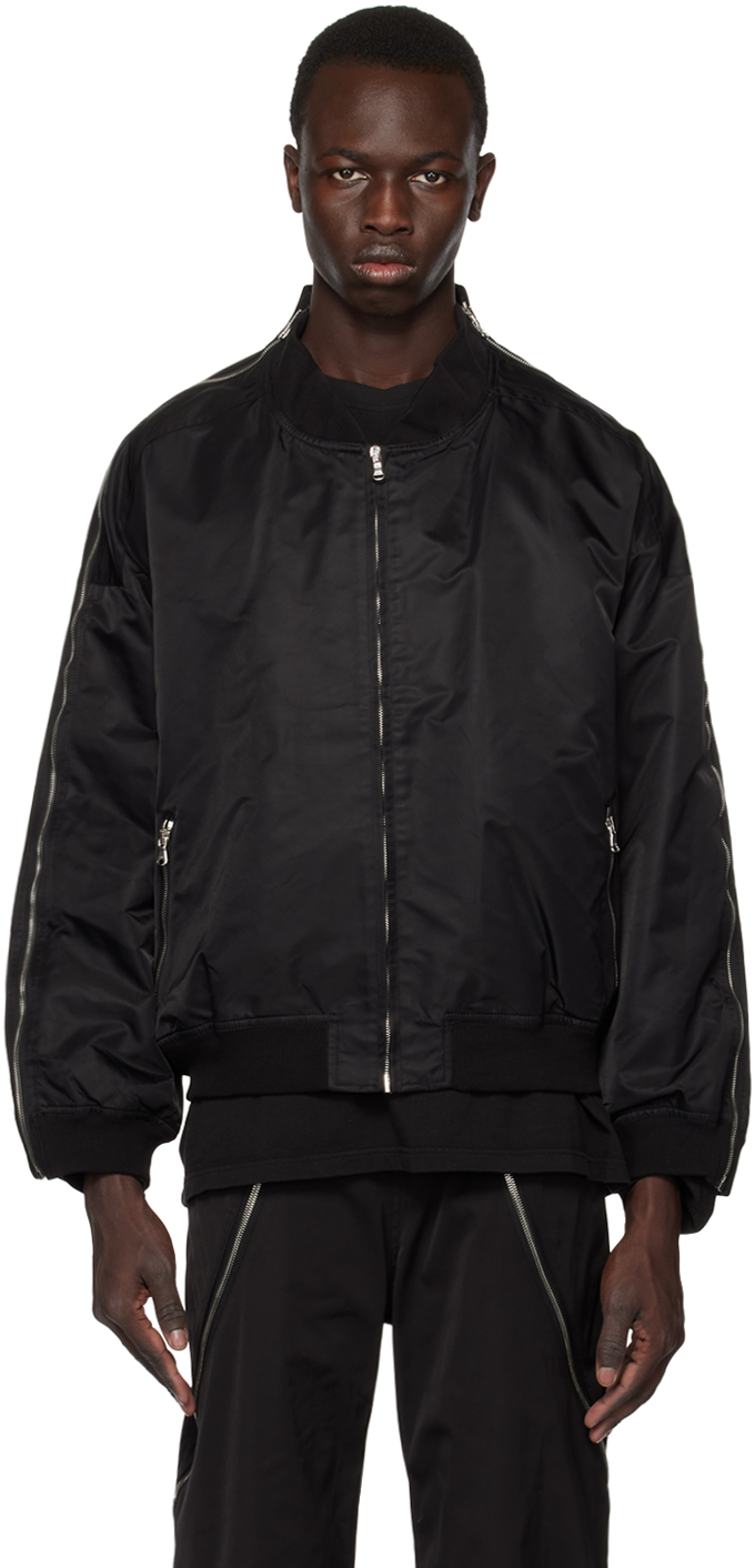 Fffpostalservice Black Ma-1 Bomber Jacket | ModeSens
