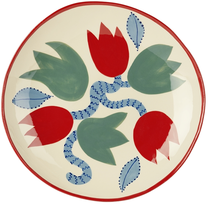 Off-White & Red Tulip Fruit Platter