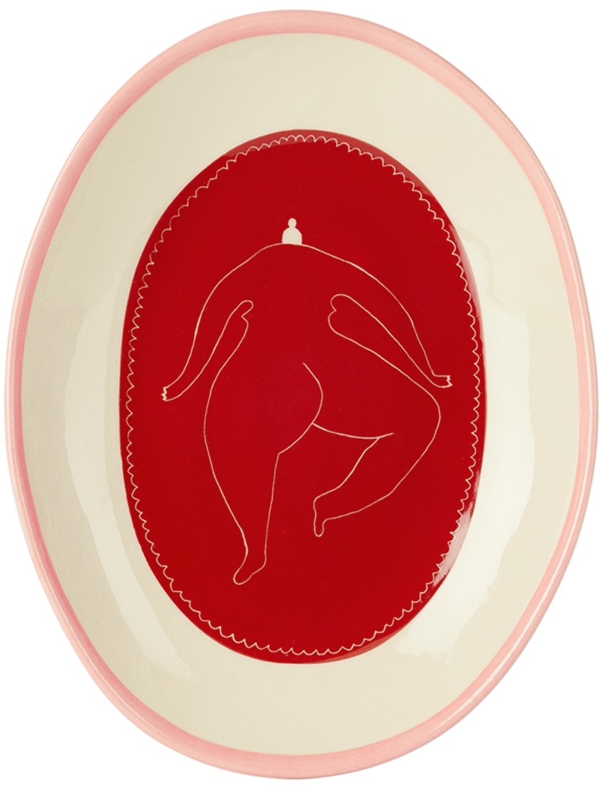 Pink & Red Friday Night Plate