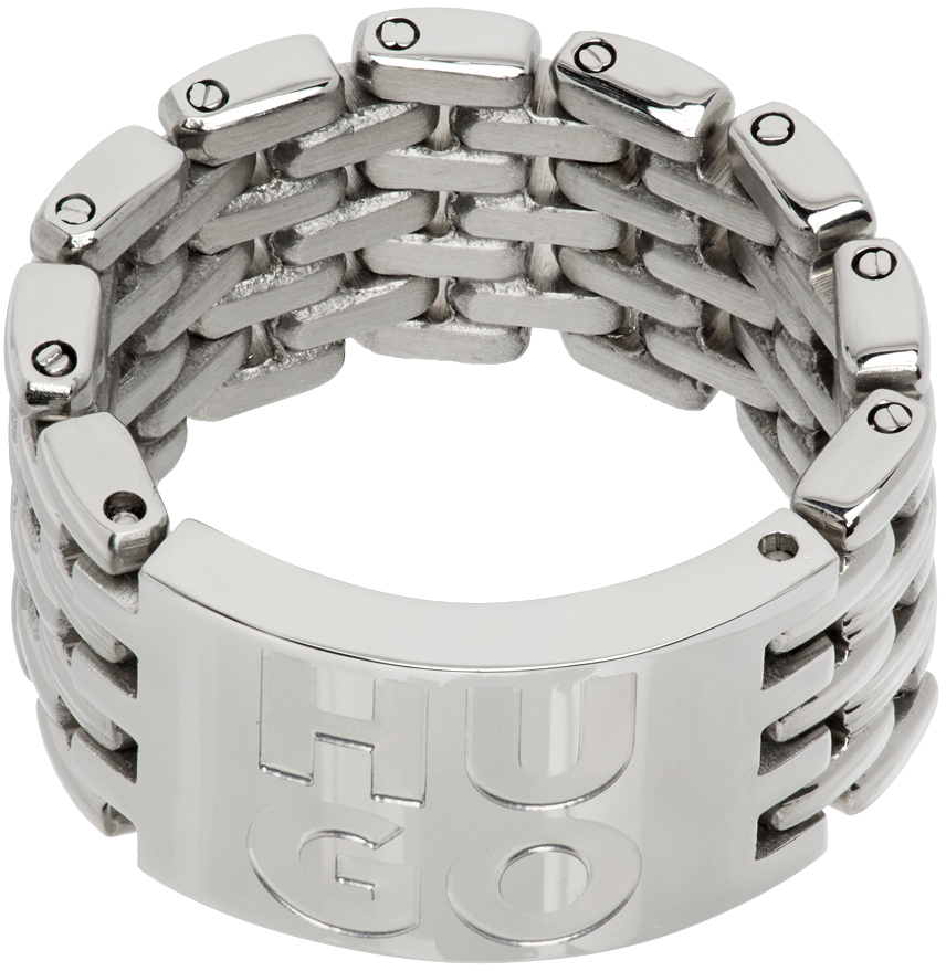 Hugo Silver E-watch Ring