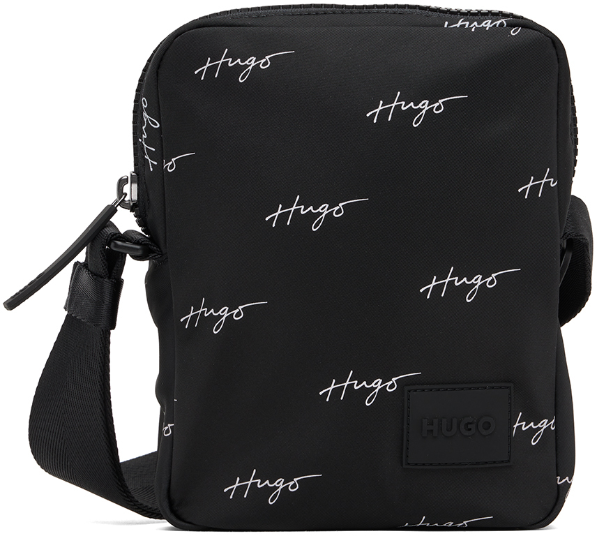 Hugo Black Ethon Messenger Bag In Black 001
