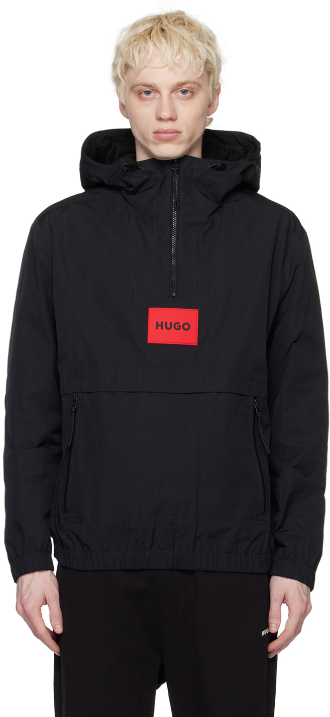 Hugo Black WaterRepellent Jacket SSENSE UK