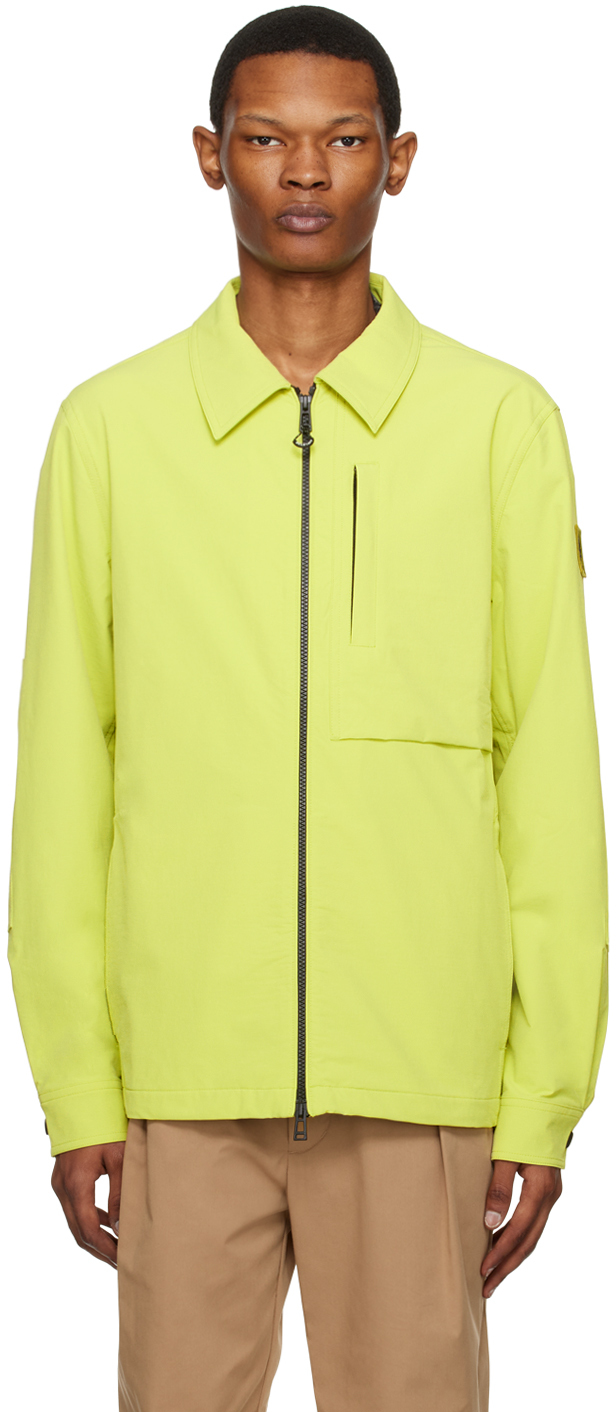 Belstaff Yellow Grover Jacket In Lime Yellow Lmyel