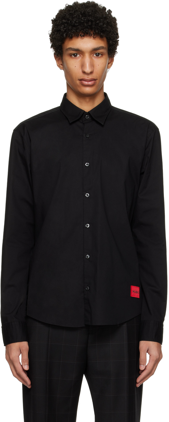 Hugo Black Button-Up Shirt