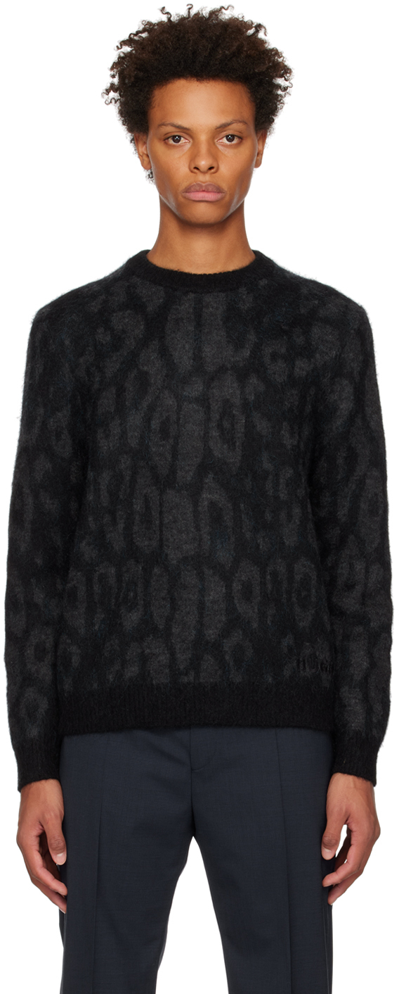 Shop Hugo Black Jaglion Sweater In Black 001