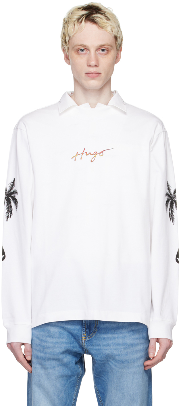 Hugo White Damazonas Sweatshirt