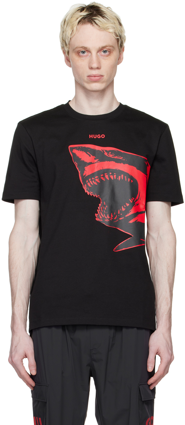 Hugo Black Shark T-Shirt