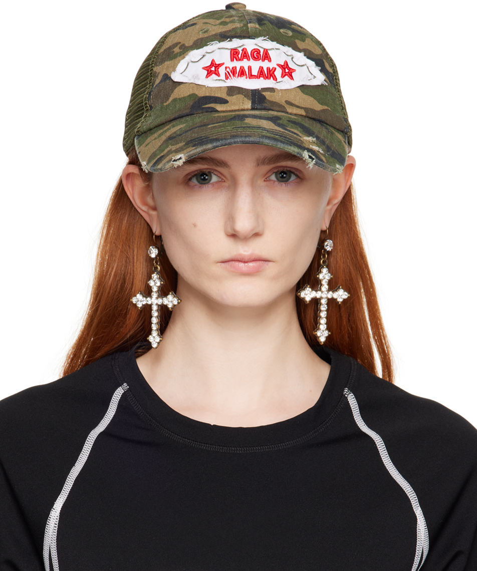 Raga Malak Khaki Trucker Cap In Camo | ModeSens