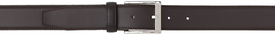 hugo boss brown leather belt