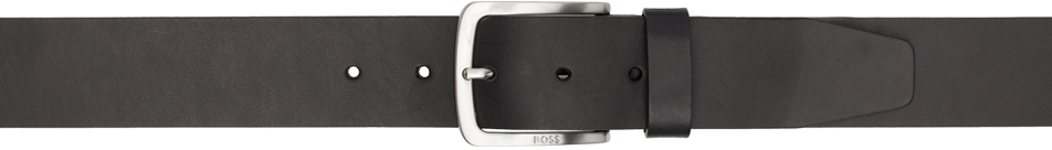 Hugo Boss Black Embossed Belt In 001 Black