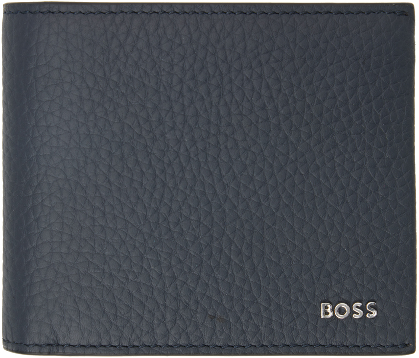 Hugo Boss Navy Bifold Wallet In 410 Navy