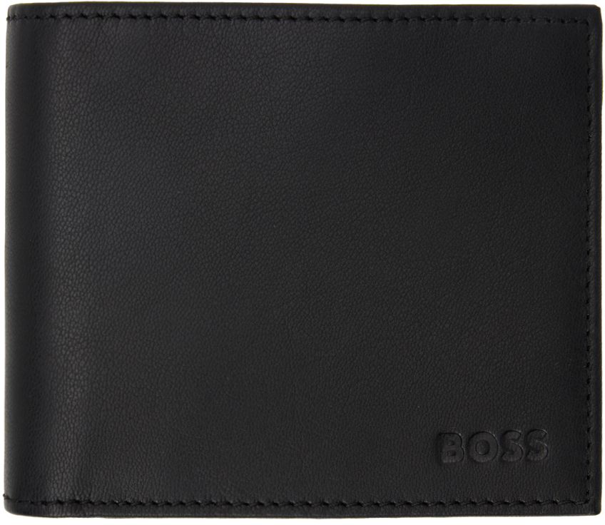 BOSS: Black Embossed Wallet | SSENSE
