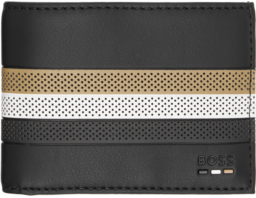 Hugo Boss Black Embossed Wallet In 001 Black