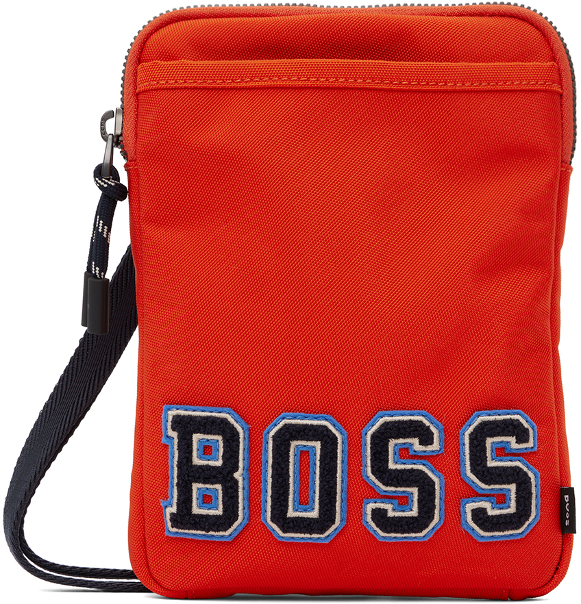 Hugo Boss Orange Catch Phone 2.0 Envelope Bag In Bright Orange 820