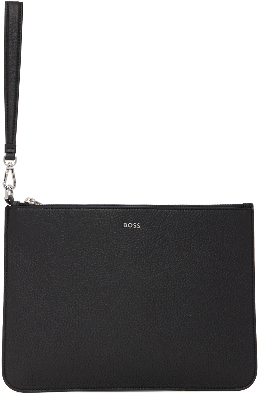 Hugo boss 2025 leather pouch