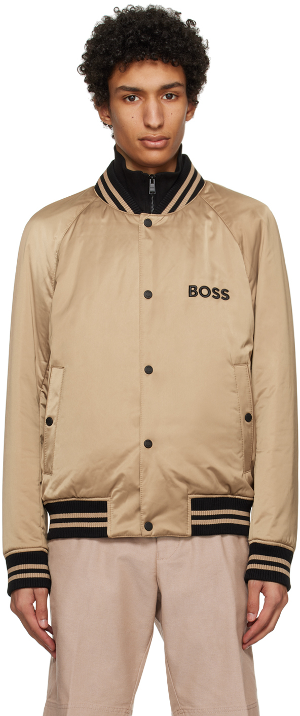 BOSS monogram-jacquard Quilted Puffer Jacket - Farfetch