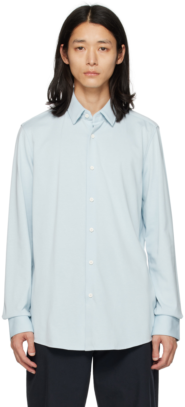 Hugo Boss Blue Slim-fit Shirt In Light/pastel Blue 45