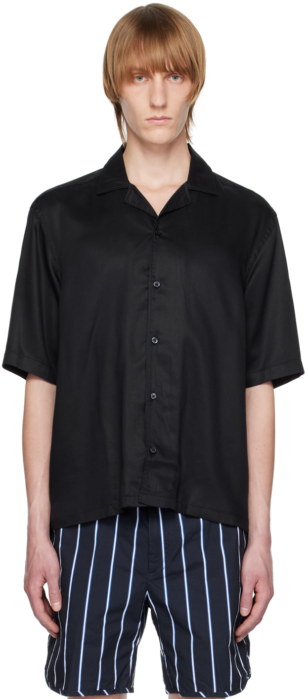 Hugo Boss Black Regular Fit Powell Short Sleeve Shirt In Mercerised Cotton