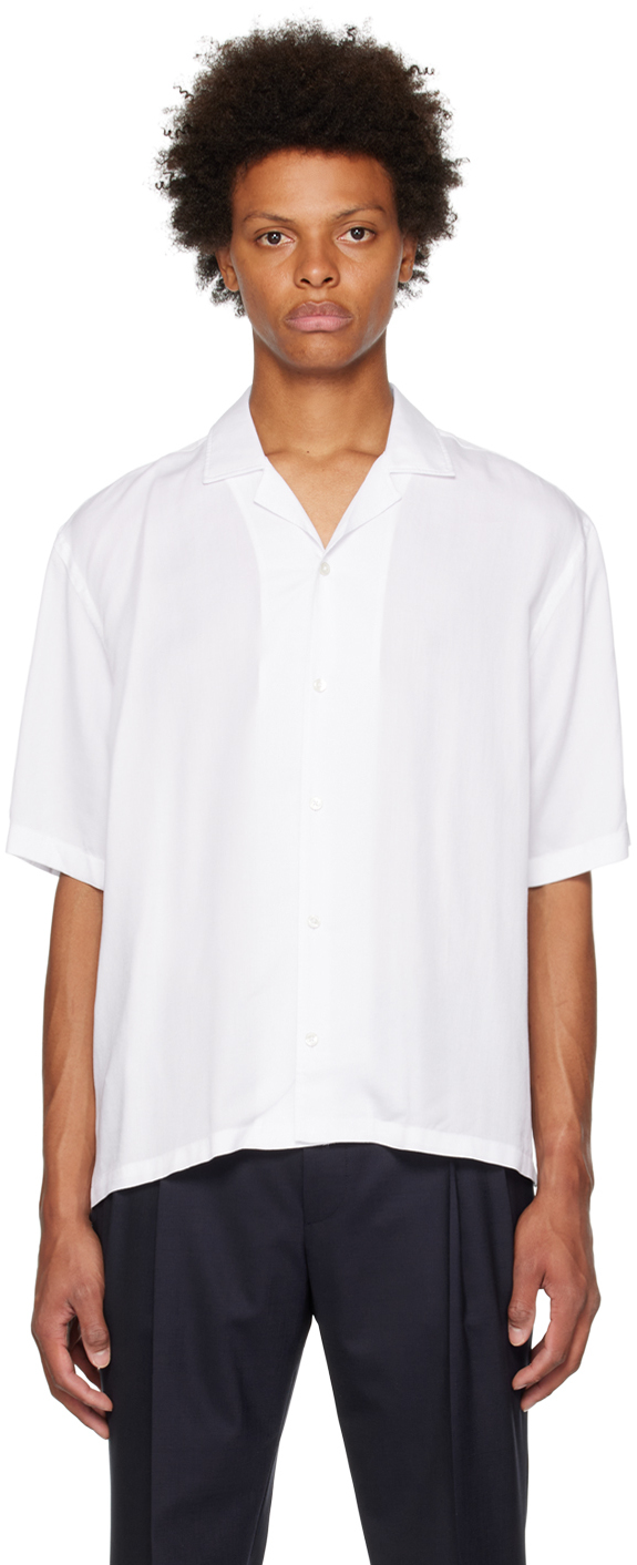 Hugo Boss White Regular-fit Shirt In White 100